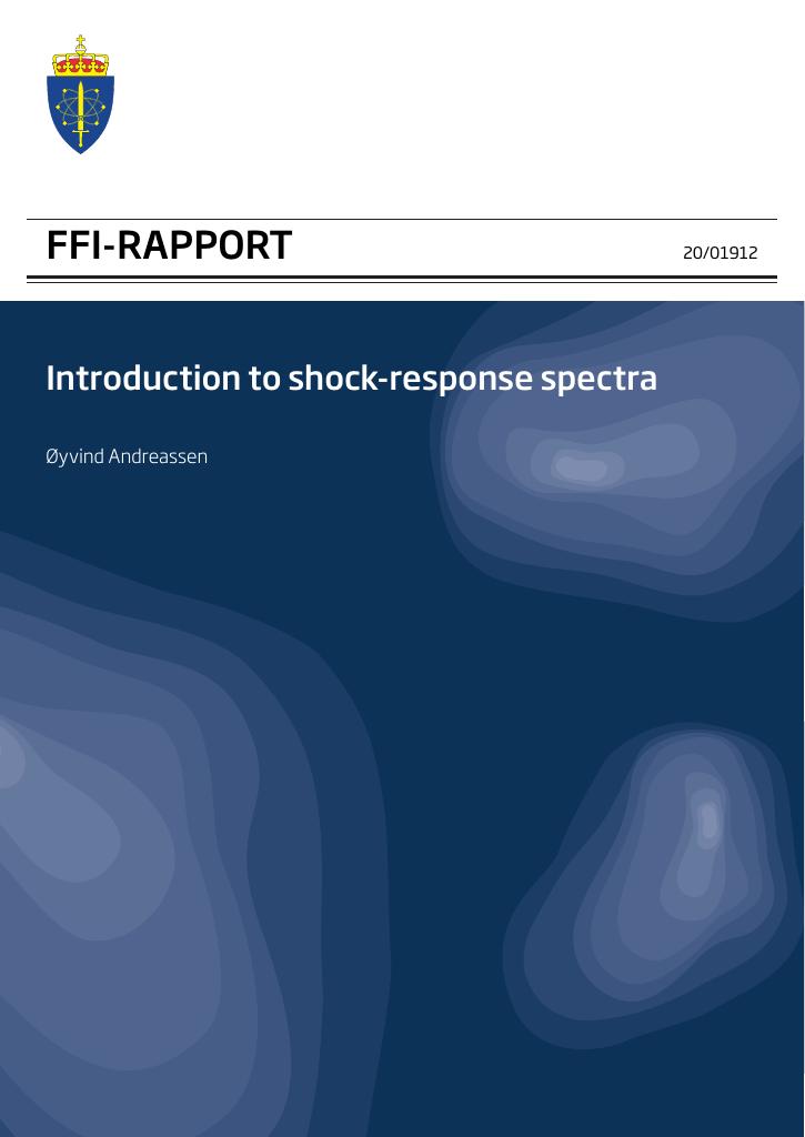 Forsiden av dokumentet Introduction to shock-response spectra