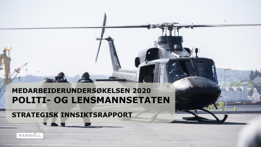 Forsiden av dokumentet Medarbeiderundersøkelsen 2020