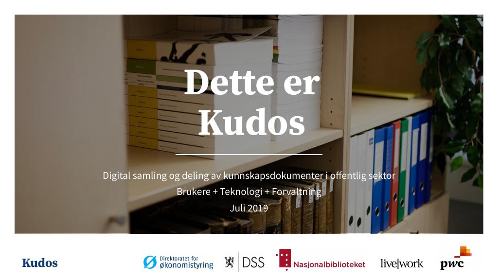 Forsiden av dokumentet Stimulab: KUDOS