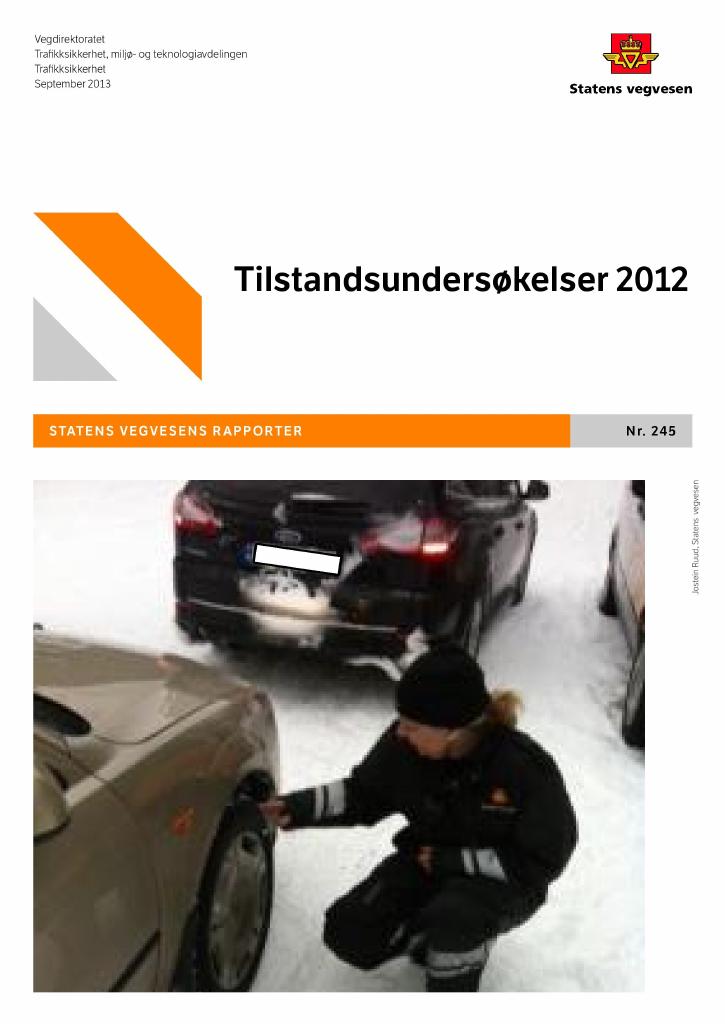 Forsiden av dokumentet Tilstandsundersøkelser 2012