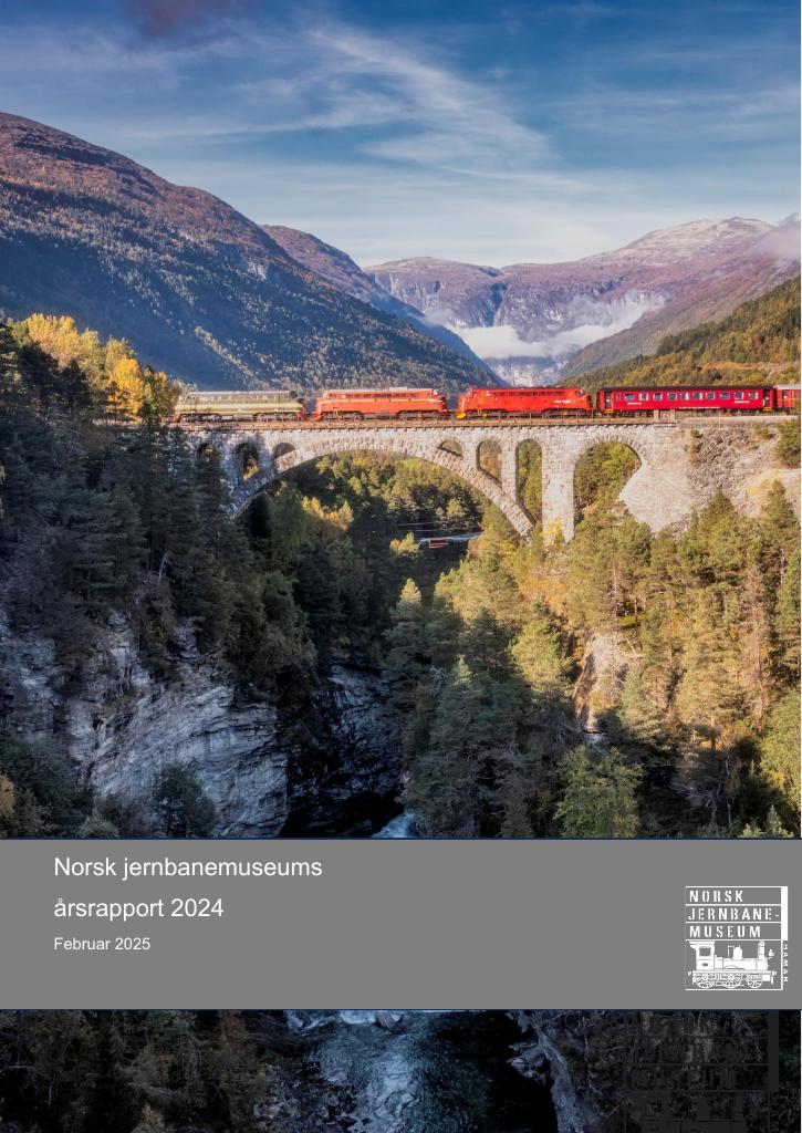 Forsiden av dokumentet Årsrapport Norsk jernbanemuseum 2024