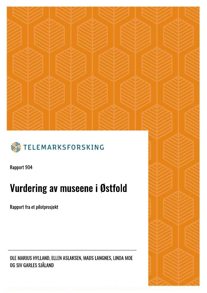 Forsiden av dokumentet Vurdering av museene i Østfold