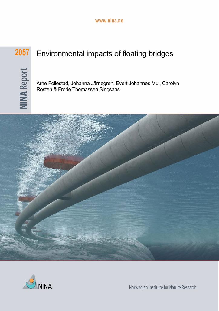 Forsiden av dokumentet Environmental impacts of floating bridges