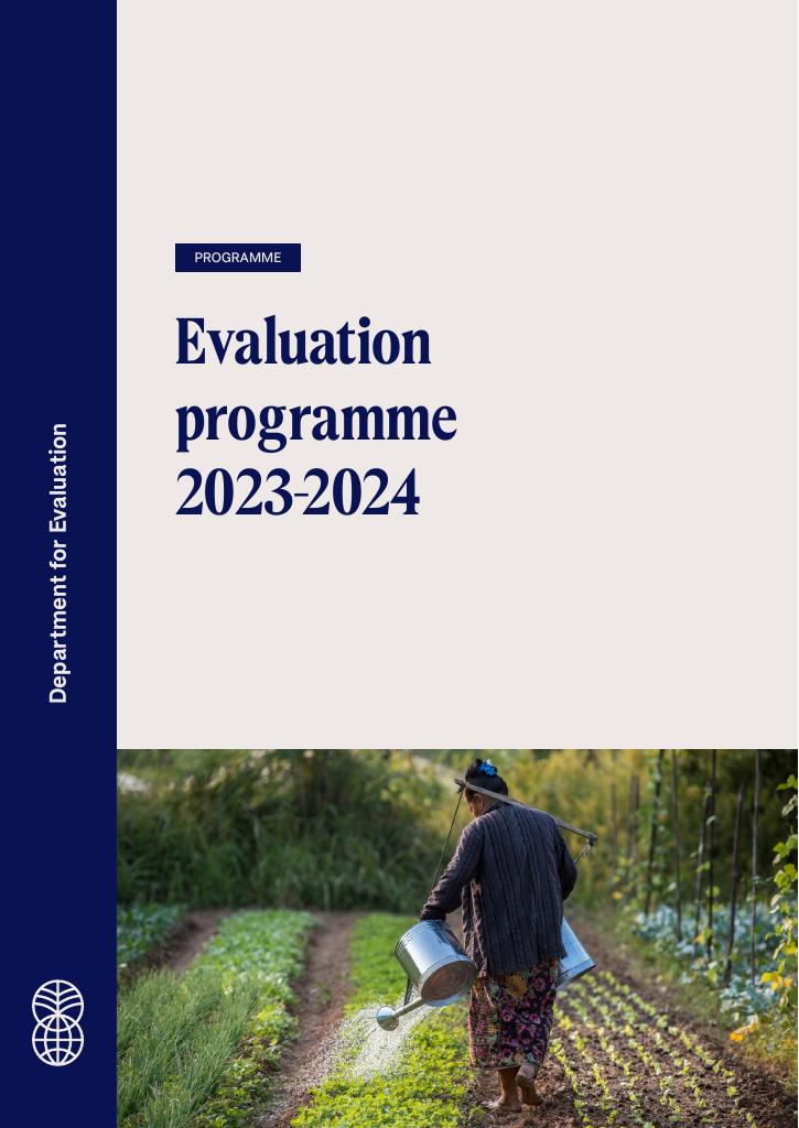 Forsiden av dokumentet Evaluation Programme 2023-2024