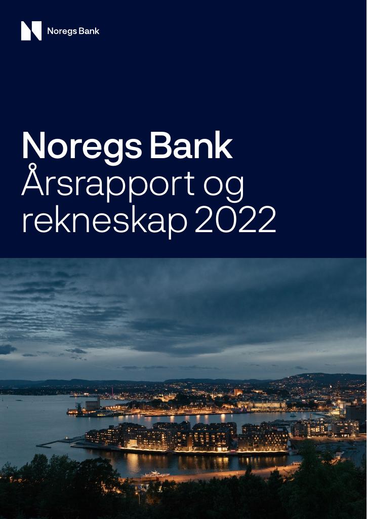 Forsiden av dokumentet Årsmelding og rekneskap Norges Bank 2022