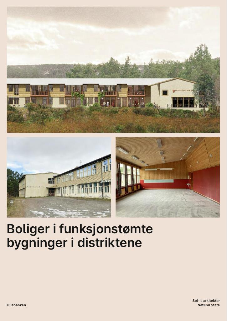 Forsiden av dokumentet Boliger i funksjonstømte bygninger i distriktene