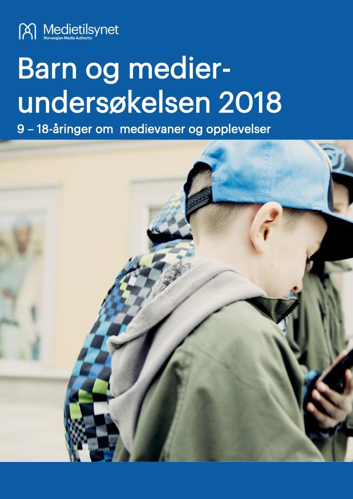 Forsiden av dokumentet Barn og medierundersøkelsen 2018