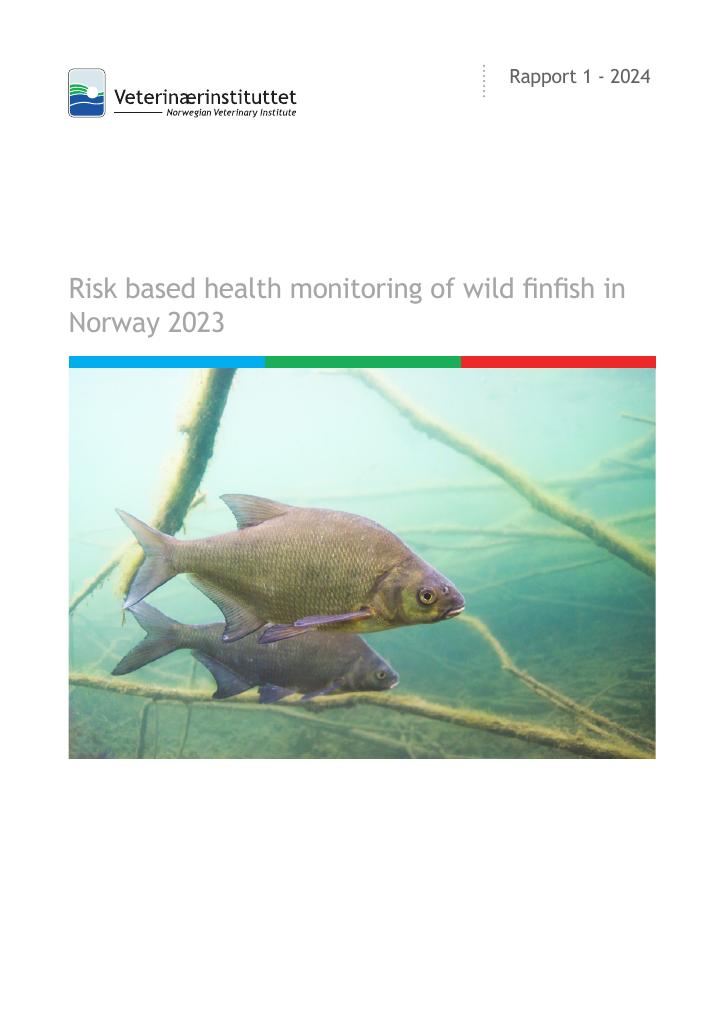 Forsiden av dokumentet Risk based health monitoring of wild finfish in Norway 2023