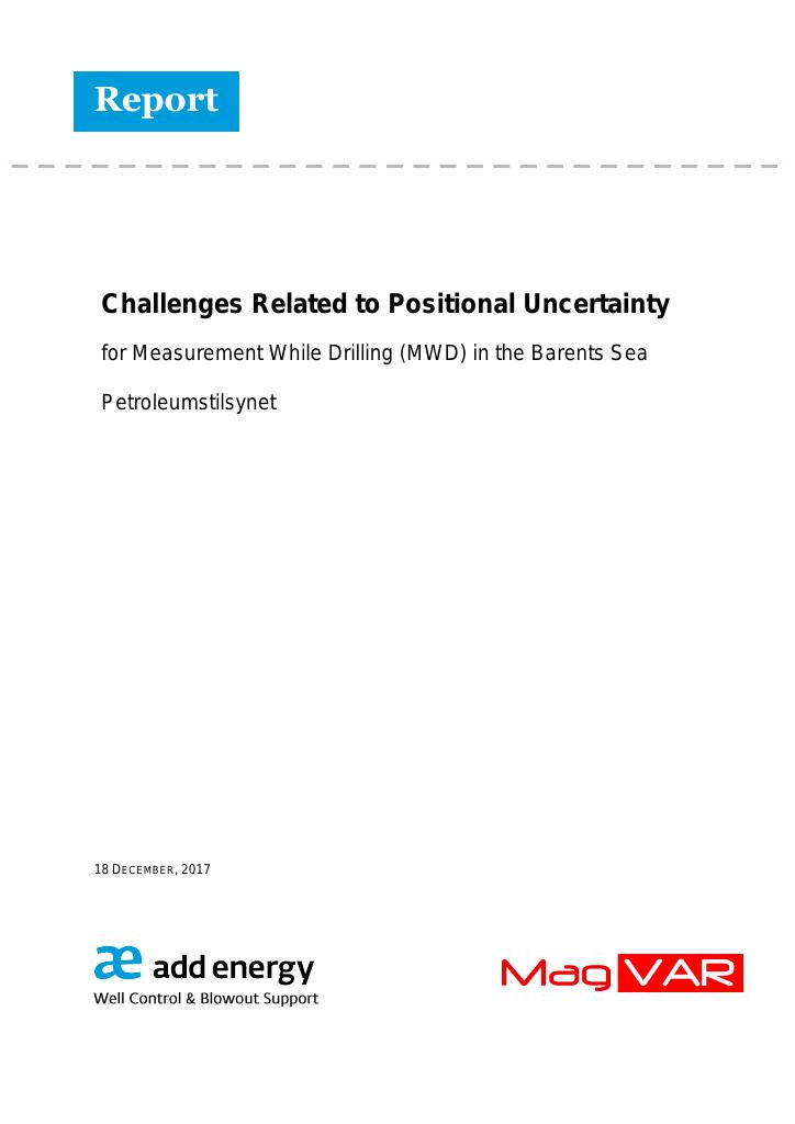 Forsiden av dokumentet Challenges Related to Positional Uncertainty