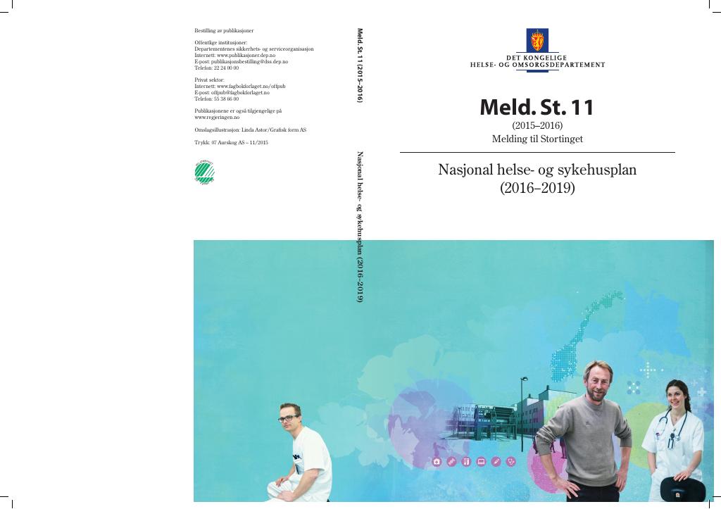 Forsiden av dokumentet Meld. St. 11 (2015–2016)