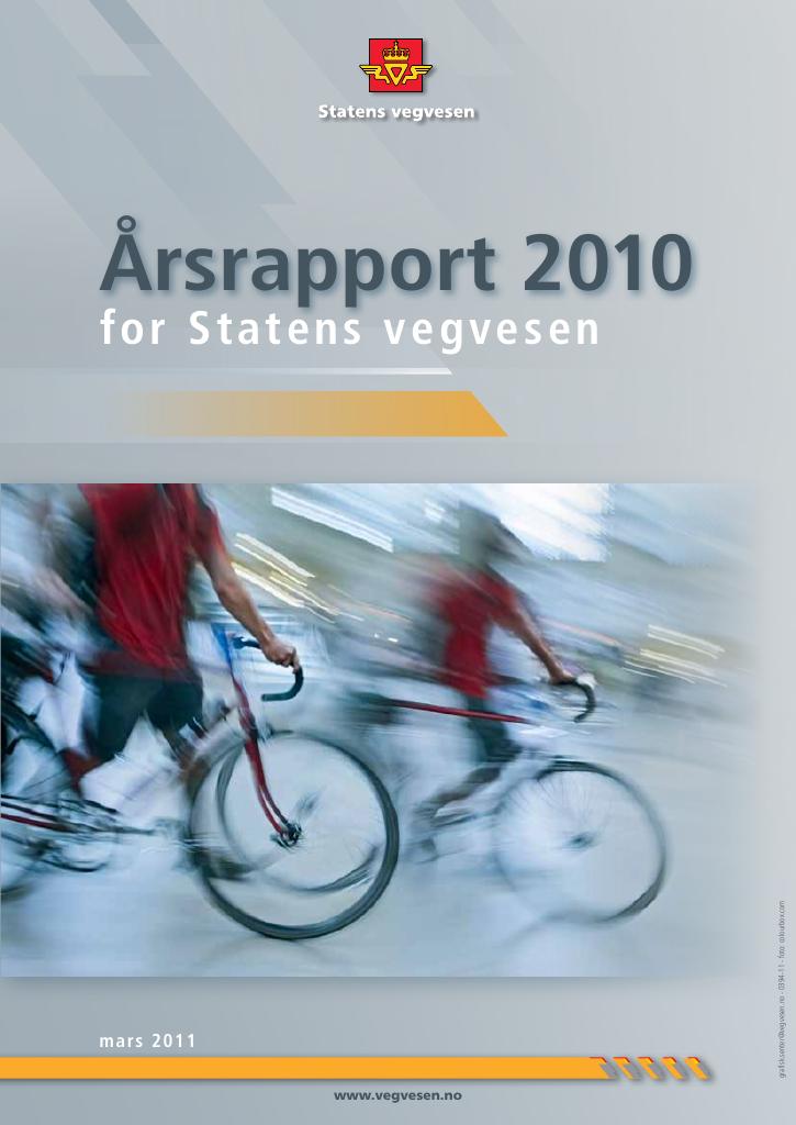 Forsiden av dokumentet Årsrapport Statens vegvesen 2010