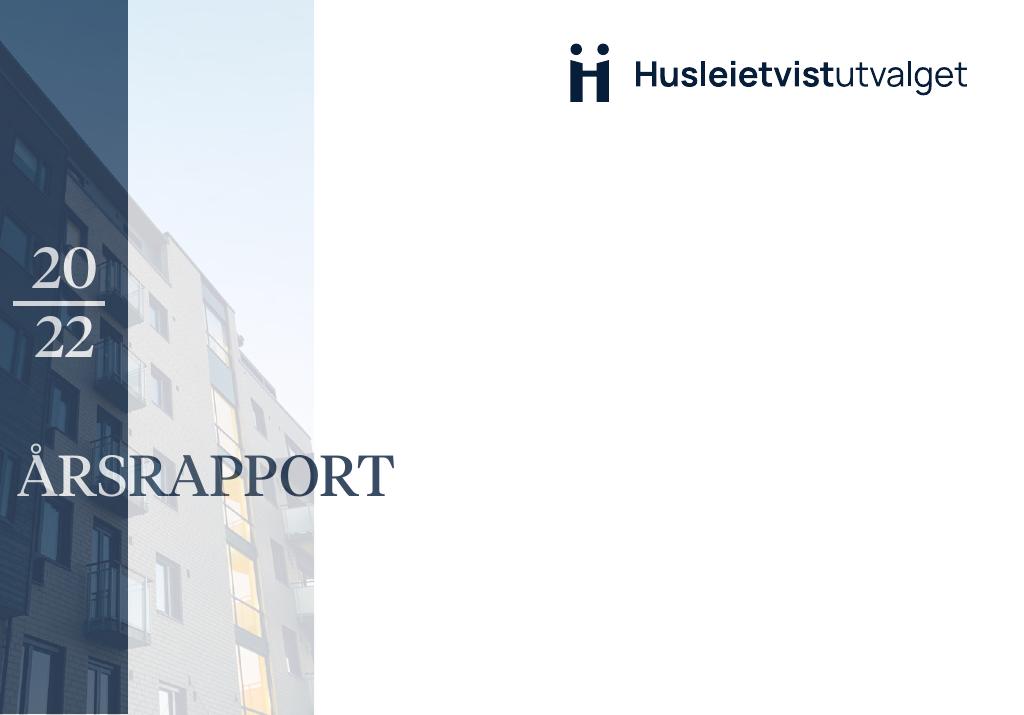 Forsiden av dokumentet Årsrapport Husleietvistutvalget 2022