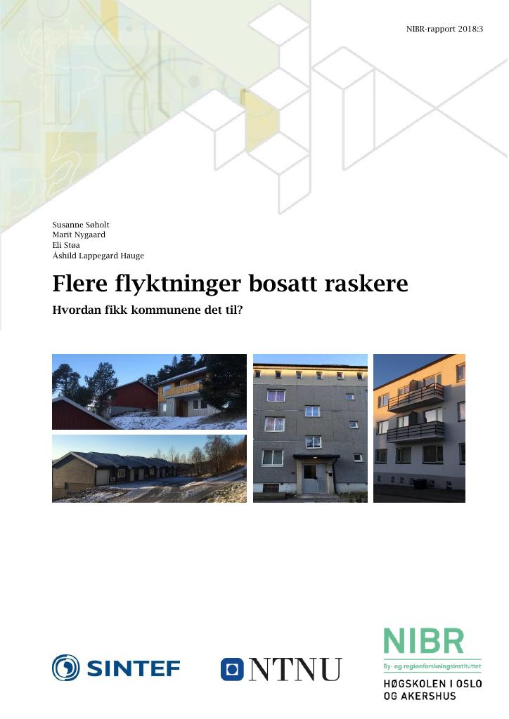 Forsiden av dokumentet Flere flyktninger bosatt raskere. Hvordan fikk kommunene det til?