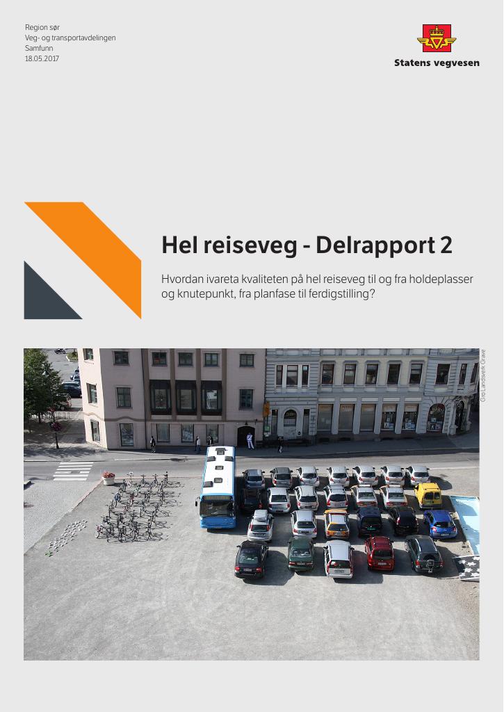 Forsiden av dokumentet Hel reiseveg - Delrapport 2