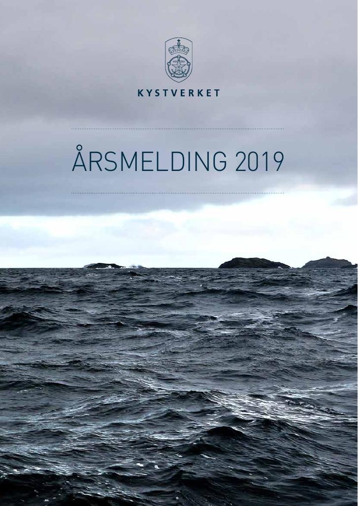 Forsiden av dokumentet Årsmelding Kystverket 2019