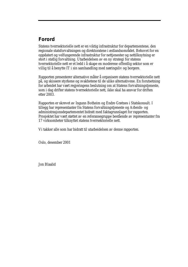 Forsiden av dokumentet Ny strategi for statens tverrsektorielle nett