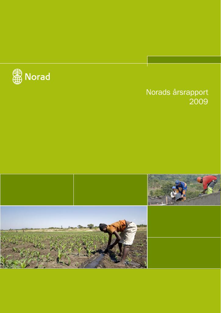 Forsiden av dokumentet Norads årsrapport 2009