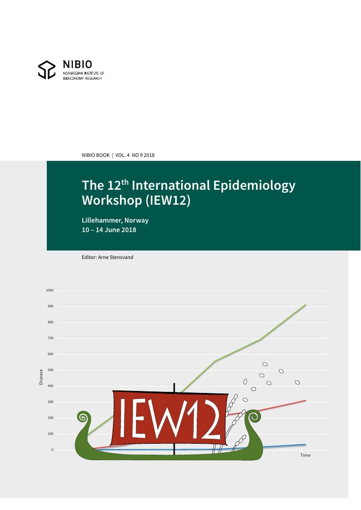 Forsiden av dokumentet The 12th International Epidemiology Workshop (IEW12) : Lillehammer, Norway, 10 - 14 June 2018