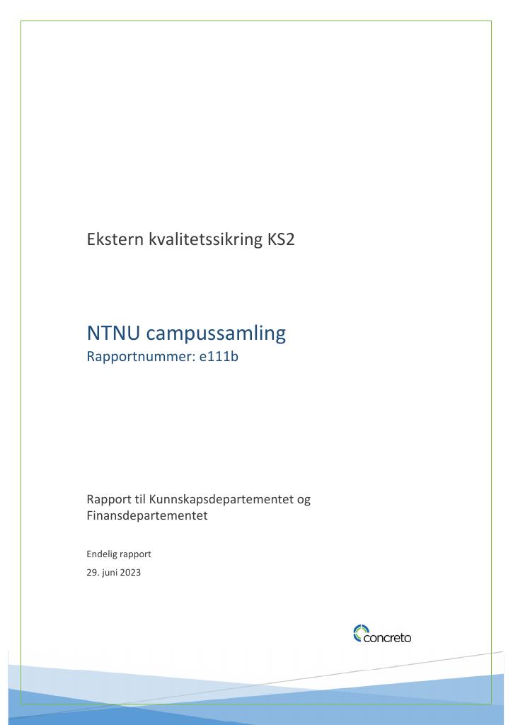 Forsiden av dokumentet NTNU Campussamling