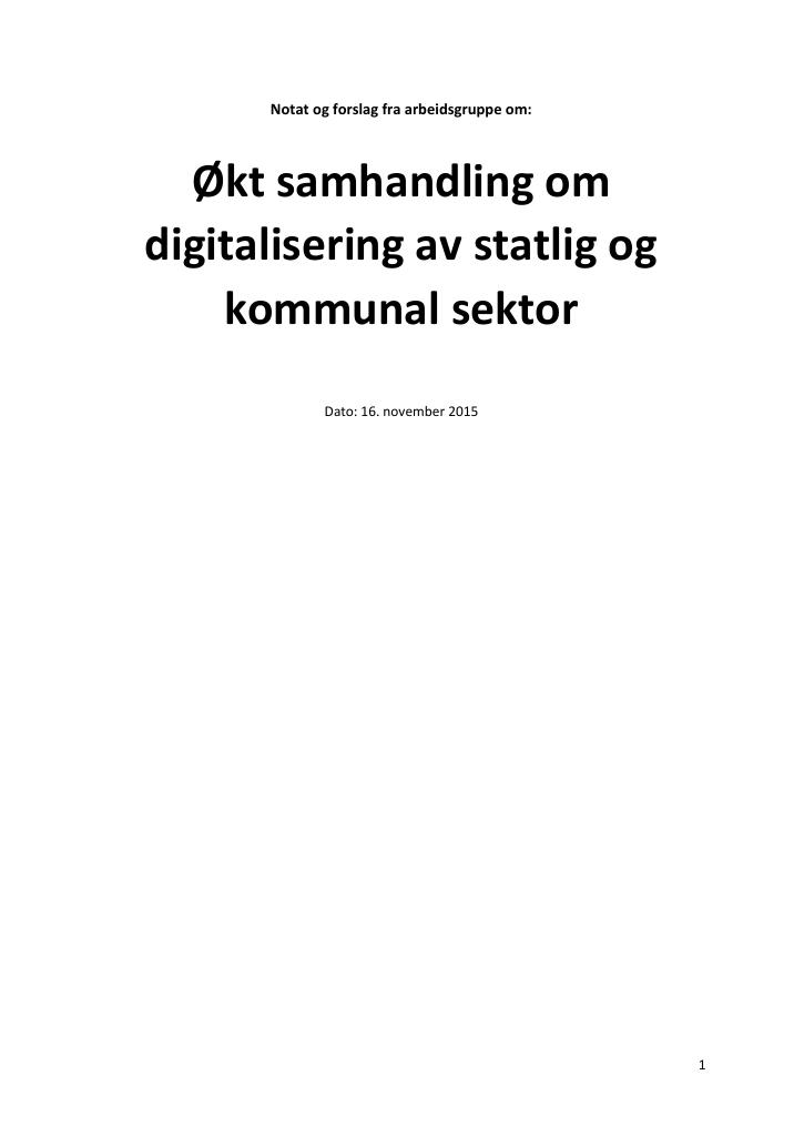 Økt Samhandling Om Digitalisering Av Statlig Og Kommunal Sektor - Kudos