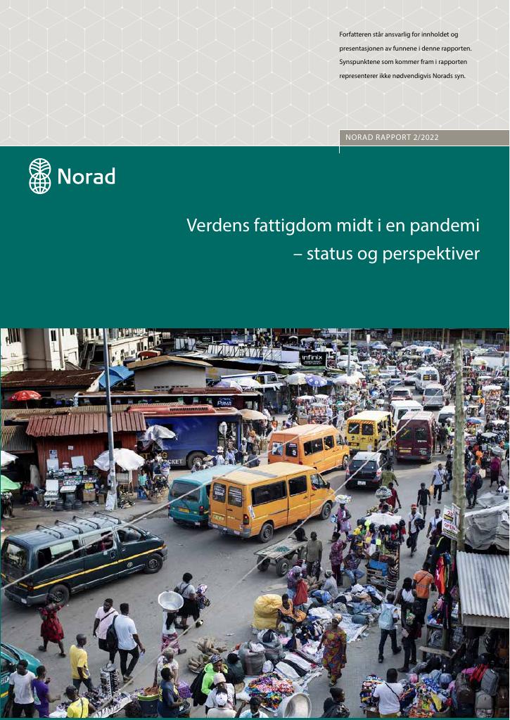 Forsiden av dokumentet Verdens fattigdom midt i en pandemi – status og perspektiver