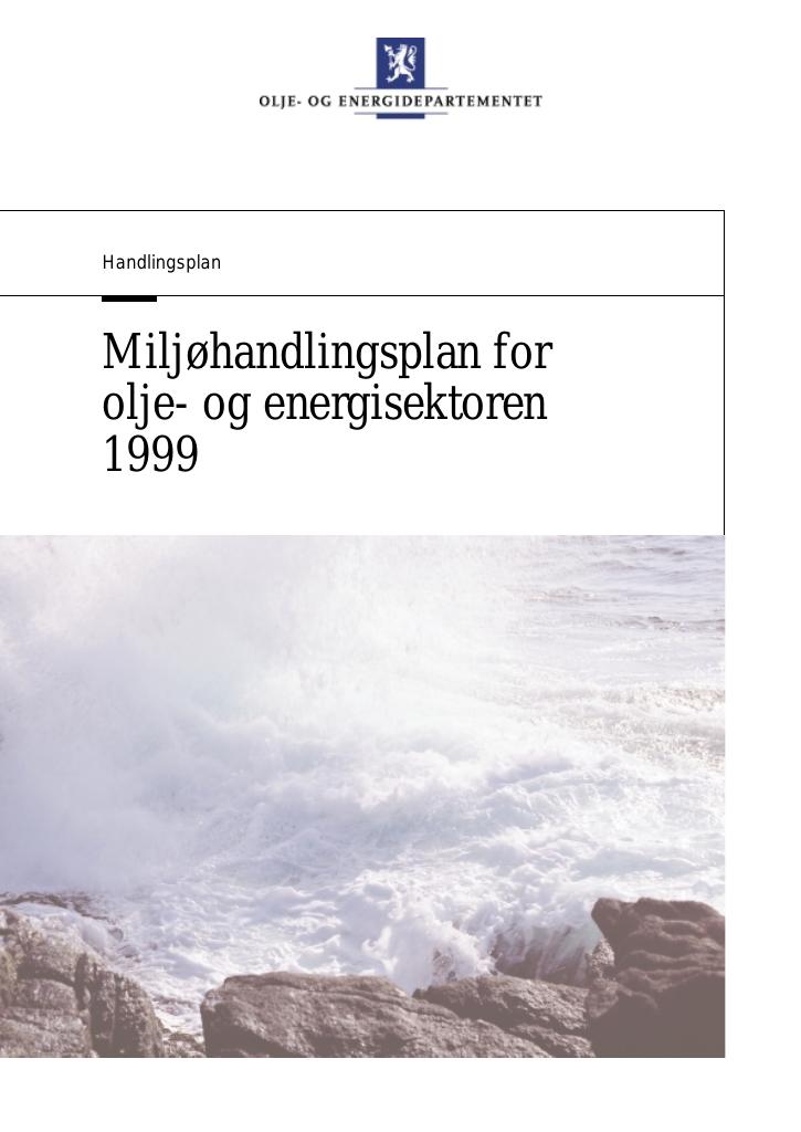 Forsiden av dokumentet Miljøhandlingsplan 1999