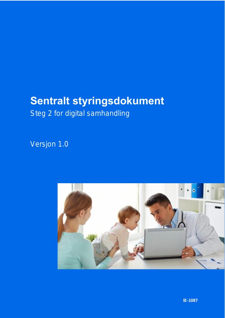 Forsiden av dokumentet Sentralt styringsdokument