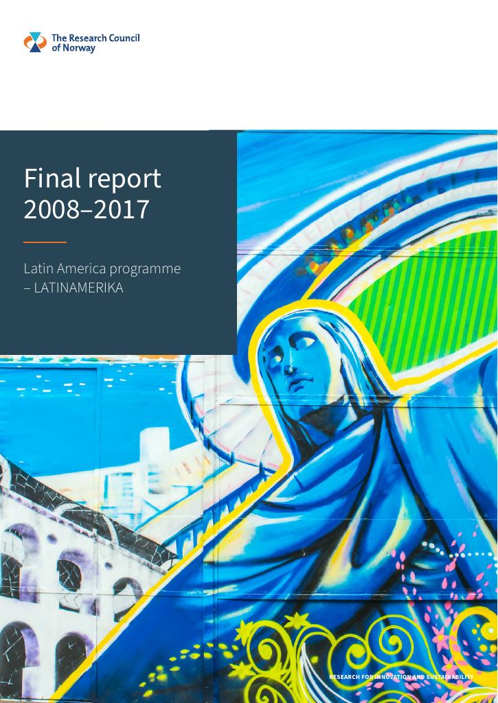 Forsiden av dokumentet Final report 2008-2017