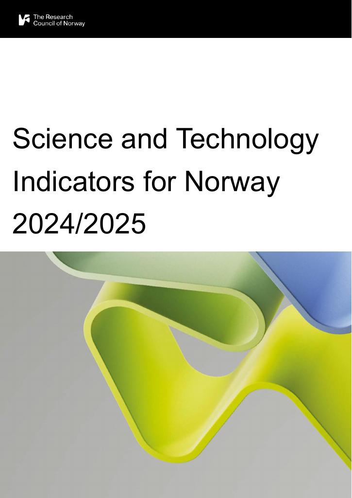 Forsiden av dokumentet Science and Technology Indicators for Norway 2024/2025