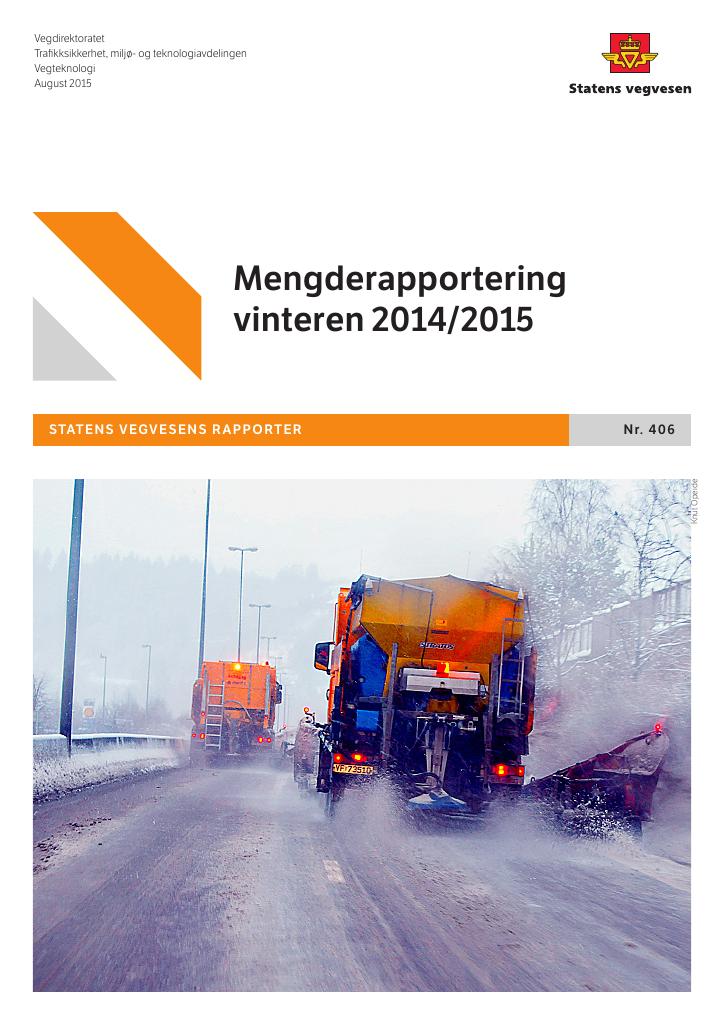 Forsiden av dokumentet Mengderapportering vinteren 2014/2015