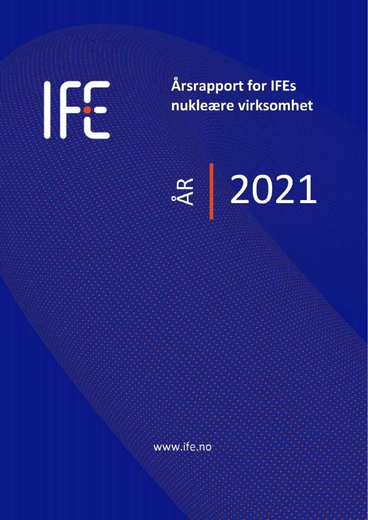 Forsiden av dokumentet Årsrapport Instiutt for enegiteknikk 2021