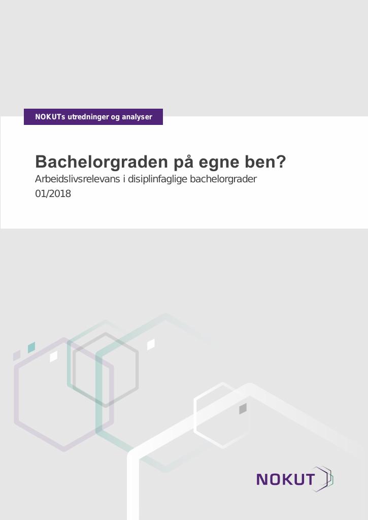 Forsiden av dokumentet Bachelorgraden på egne ben?