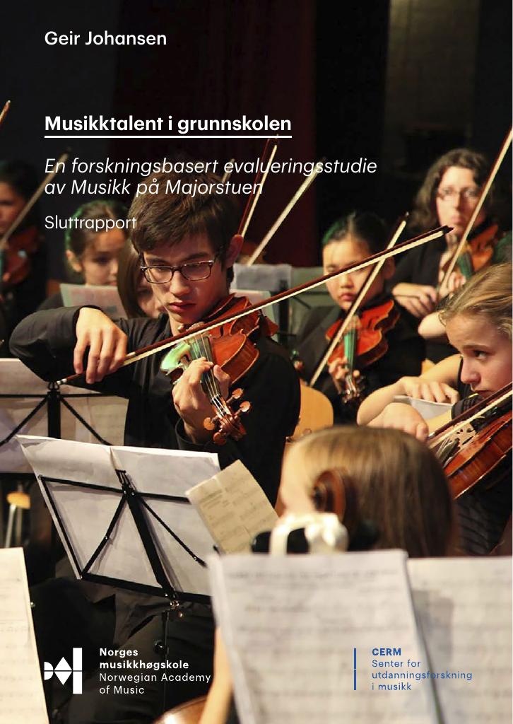 Forsiden av dokumentet Musikktalent i grunnskolen