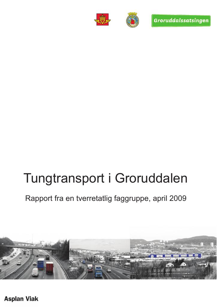 Forsiden av dokumentet Tungtransport i Groruddalen