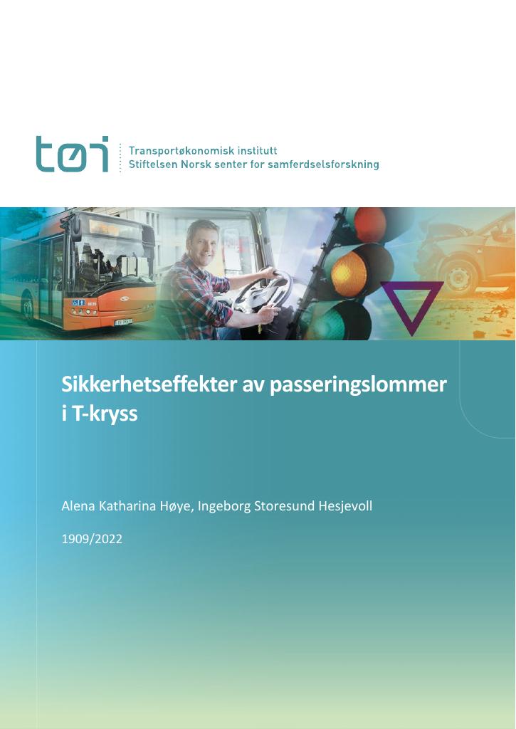 Forsiden av dokumentet Sikkerhetseffekter av passeringslommer i T-kryss