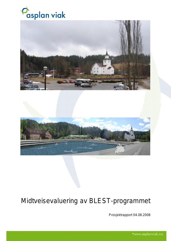 Forsiden av dokumentet Midtveisevaluering av BLEST-programmet