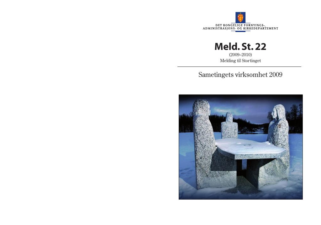 Forsiden av dokumentet Meld. St. 22 (2009 – 2010)