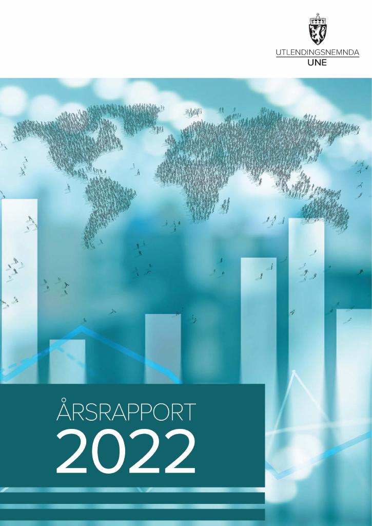 Forsiden av dokumentet Årsrapport Utlendingsnemnda 2022