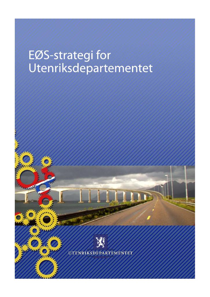 Forsiden av dokumentet EØS-strategi for Utenriksdepartementet