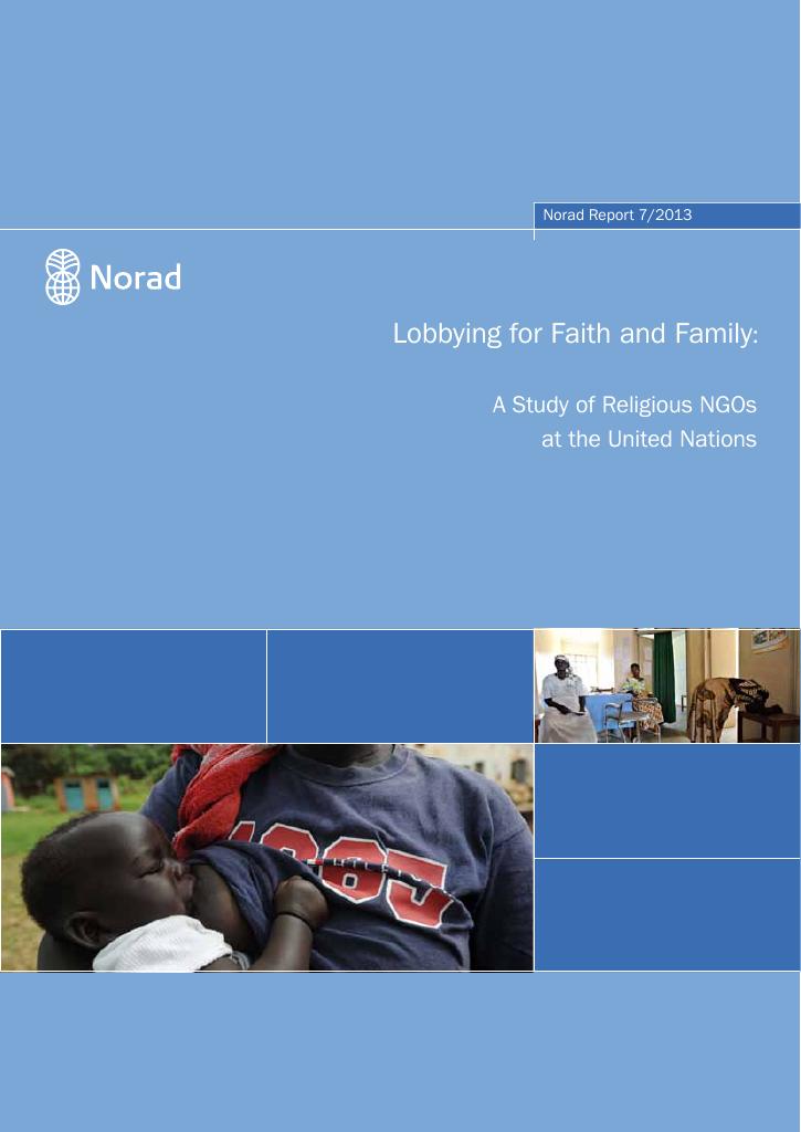 Forsiden av dokumentet Lobbying for Faith and Family: A Study of Religious NGOs at the United Nations